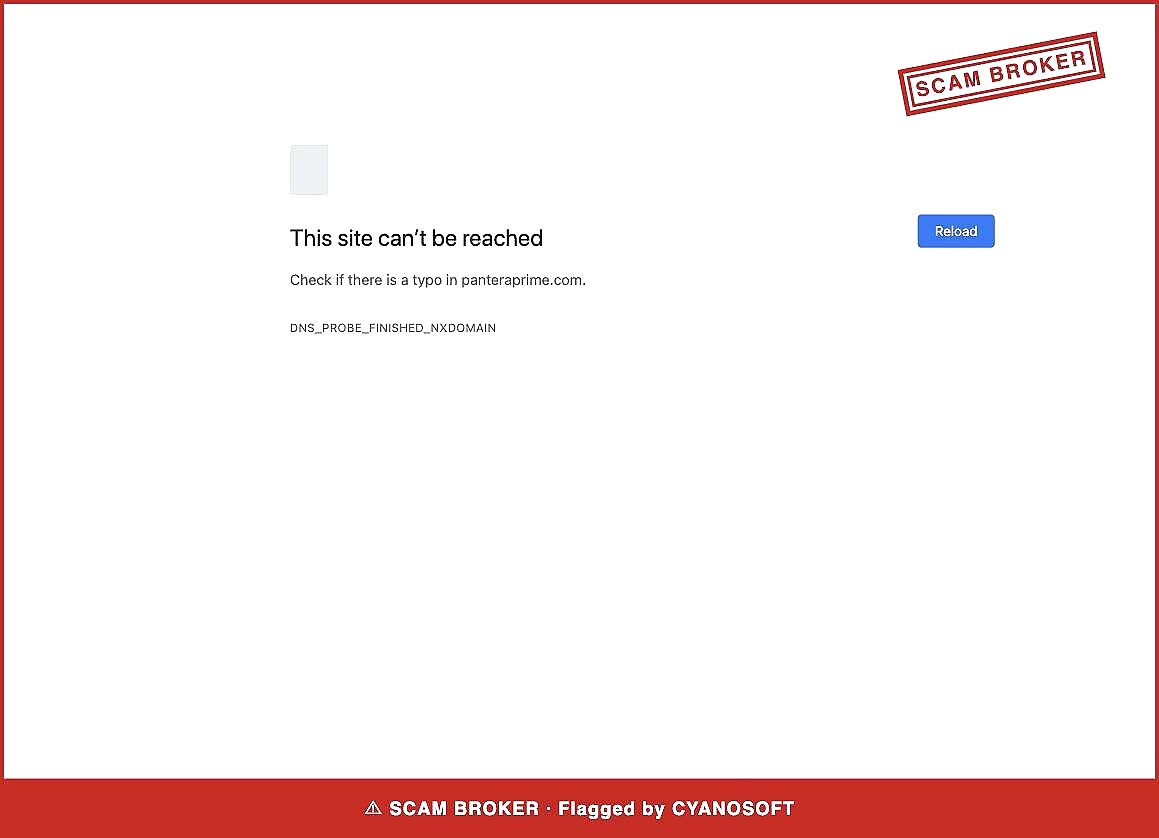 PanteraPrime_SCAM_panteraprime com