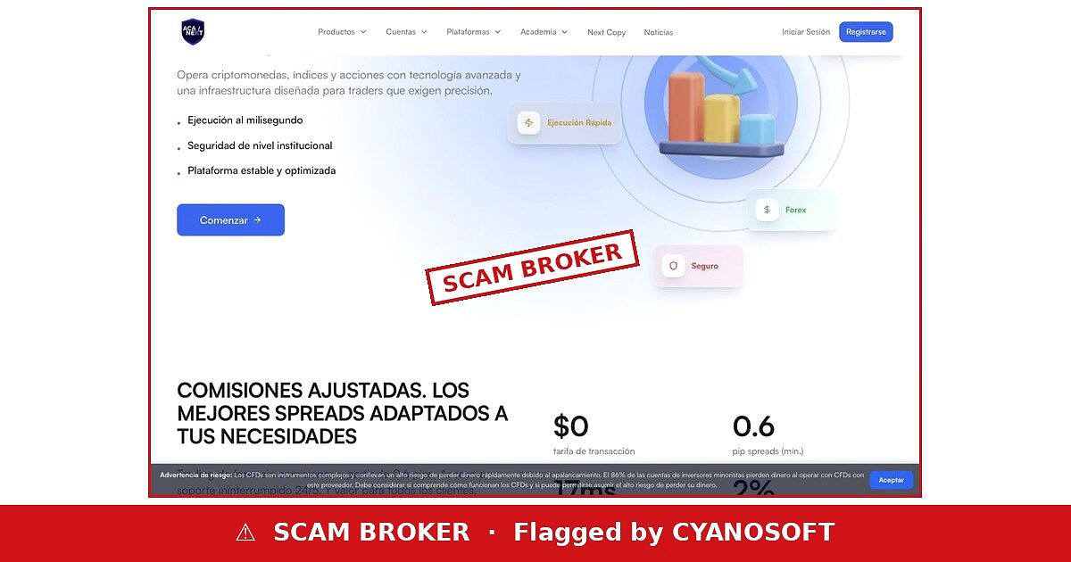 AcaNext scam broker warning