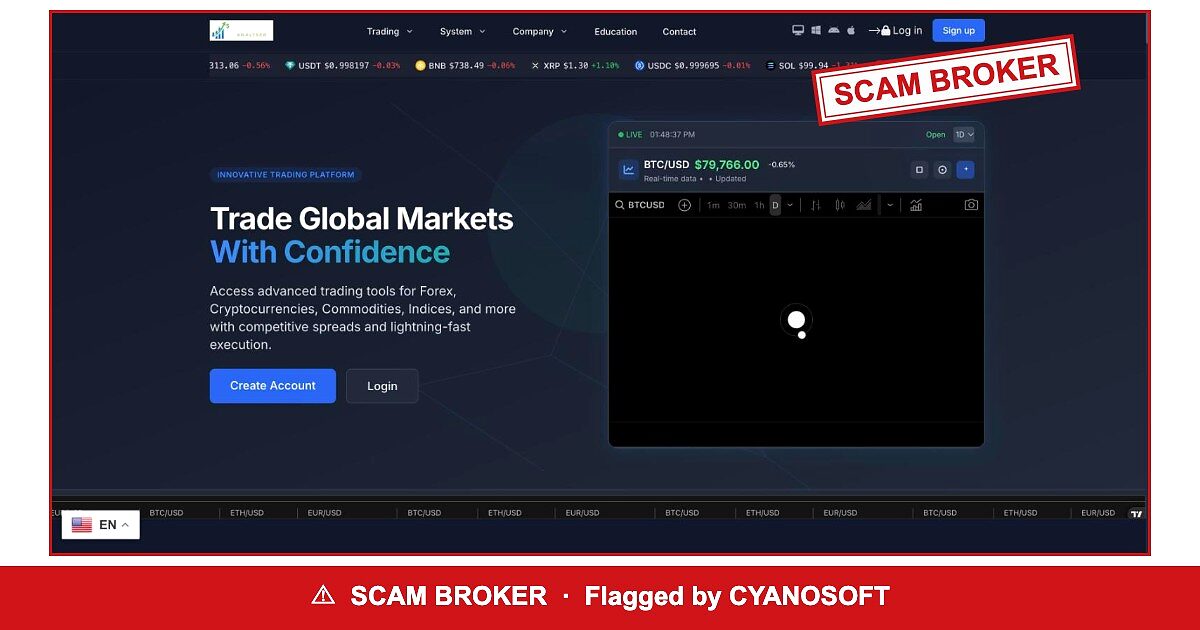 Access Fx Analyser — flagged scam broker
