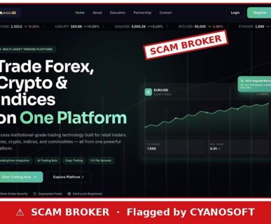 ArigoFX scam broker warning