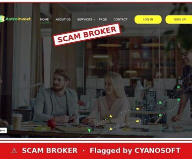 AstroInvezt scam broker warning