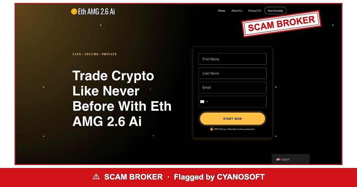 EthAMG — flagged scam broker