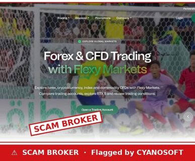 Flexy Markets scam broker warning