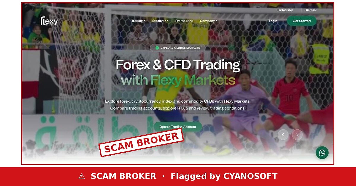 Flexy Markets scam broker warning
