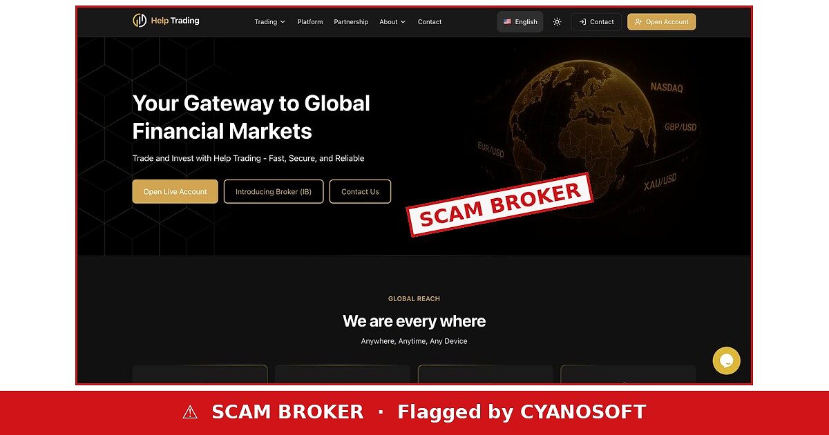 Help Trading scam broker warning
