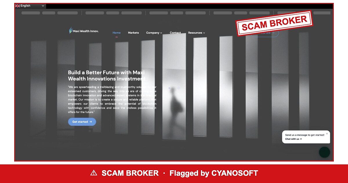 Maxi Wealth Innovations flagged by regulators