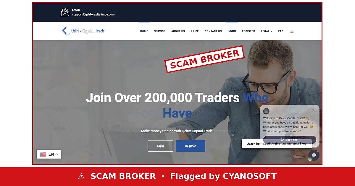 Qelrix Capital Trade scam broker warning