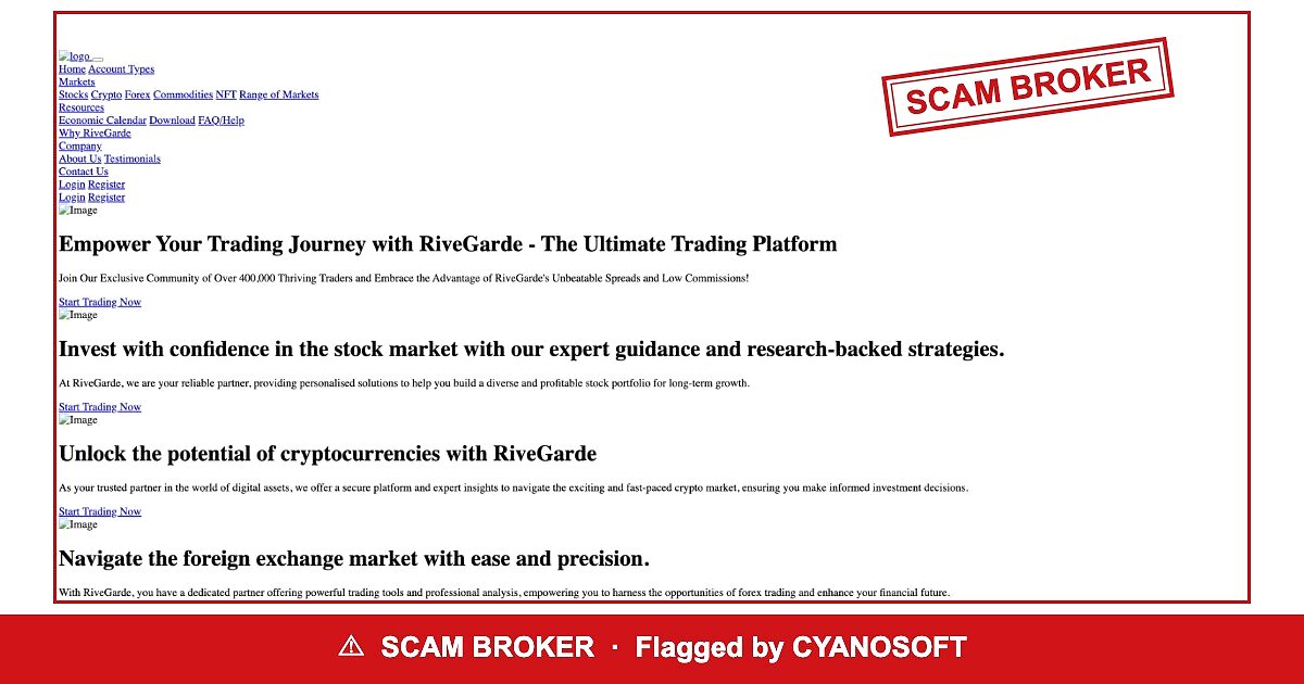 RiveGarde flagged by regulators