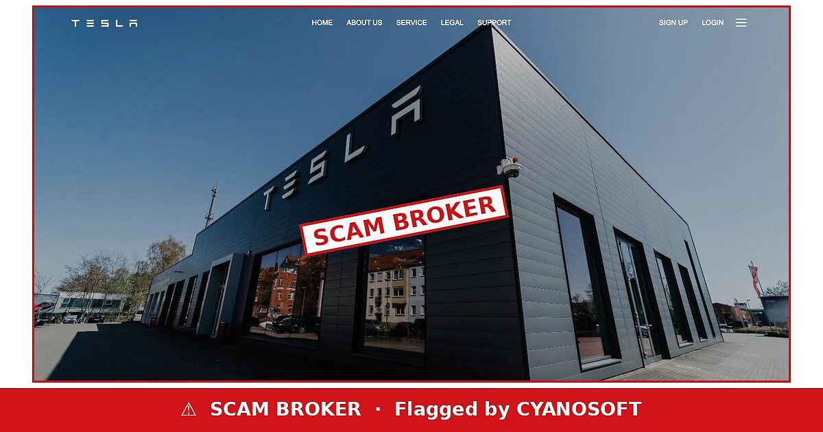 Tesla ProX flagged as scam broker