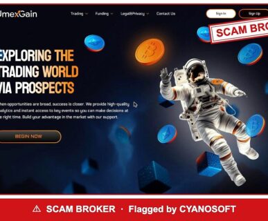 UmexGain — flagged scam broker