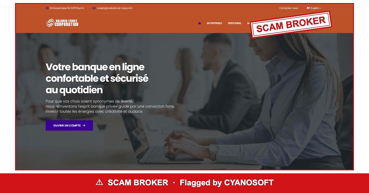 Valoris Trust Corporation flagged by regulators