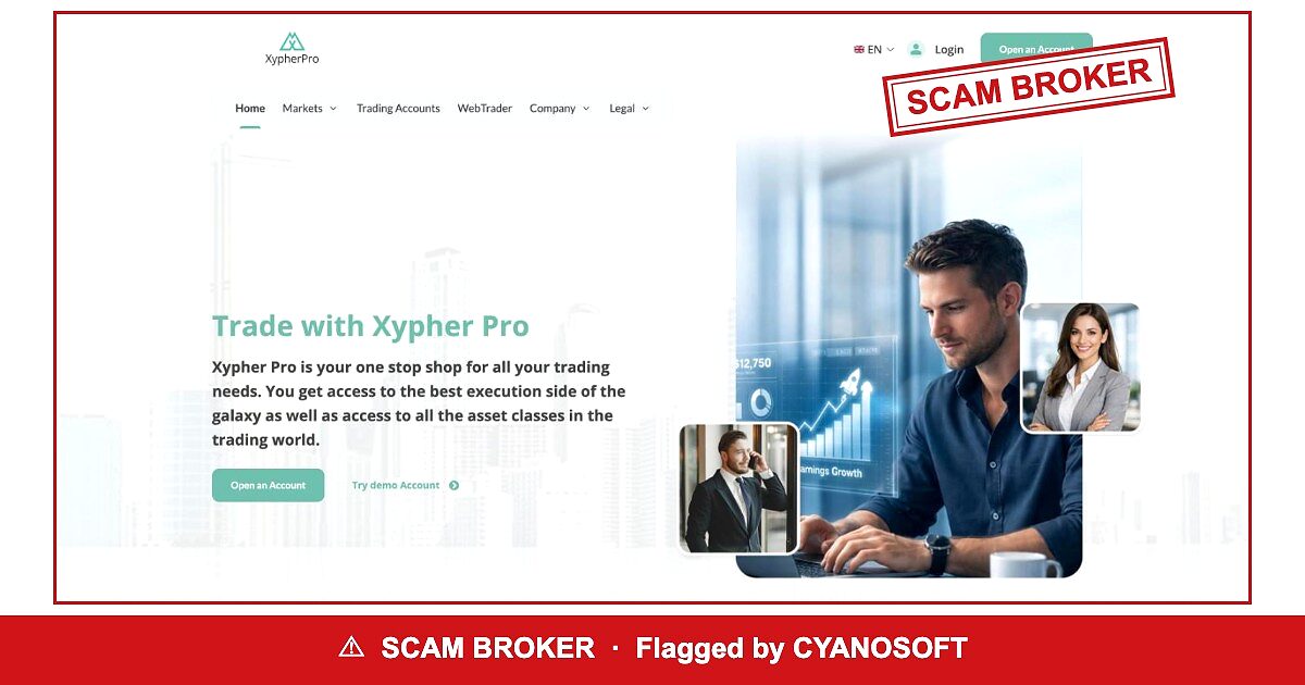 Xypher Pro — flagged scam broker